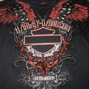 Navy Harley-Davidson T-Shirt